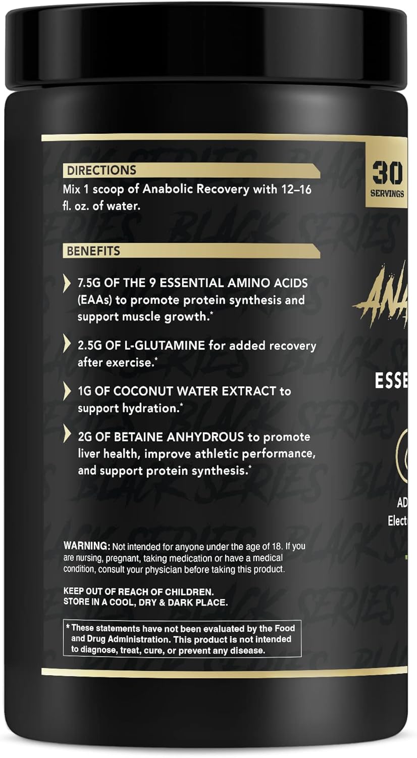 Anabolic Warfare Mezcla de aminoácidos esenciales de recuperación anabólica, recuperación después del entrenamiento e hidratación premium para