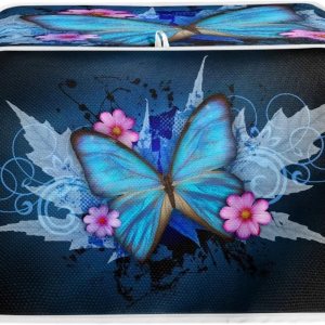 Funda para tostadora de mariposa azul de 2 rebanadas, cubierta antipolvo para bolsa de tostadora con mango superior, cubierta de horno tostador de Funda para tostadora de mariposa azul de 2 rebanadas, cubierta antipolvo para bolsa de tostadora con mango superior, cubierta de horno tostador de