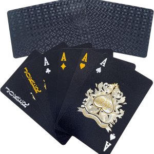 Obokata Waterproof Cards, Black Playing Cards, Deck of Cards, Plastic Waterproof Playing Cards, Poker for Pool Game, Family Party Game, Camping. Obokata Waterproof Cards, Black Playing Cards, Deck of Cards, Plastic Waterproof Playing Cards, Poker for Pool Game, Family Party Game, Camping.