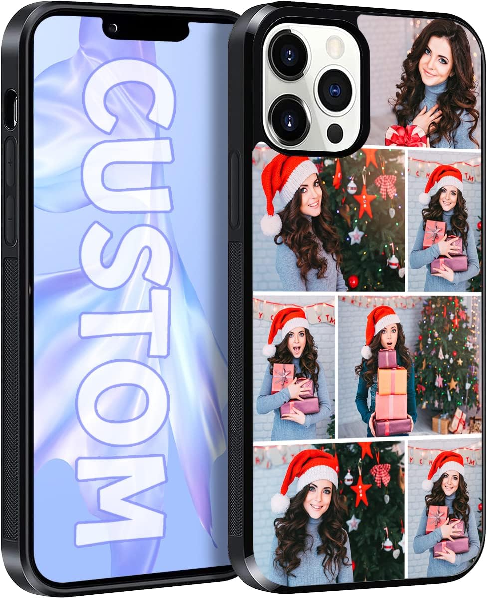 Funda personalizada para iPhone 15 14 13 Pro Max Mini 12 11 Samsung S24 S23 S22 S21 S20 FE Ultra Plus Note 20 A14 A54 A53 A03S A13 A32 A51 Negro
