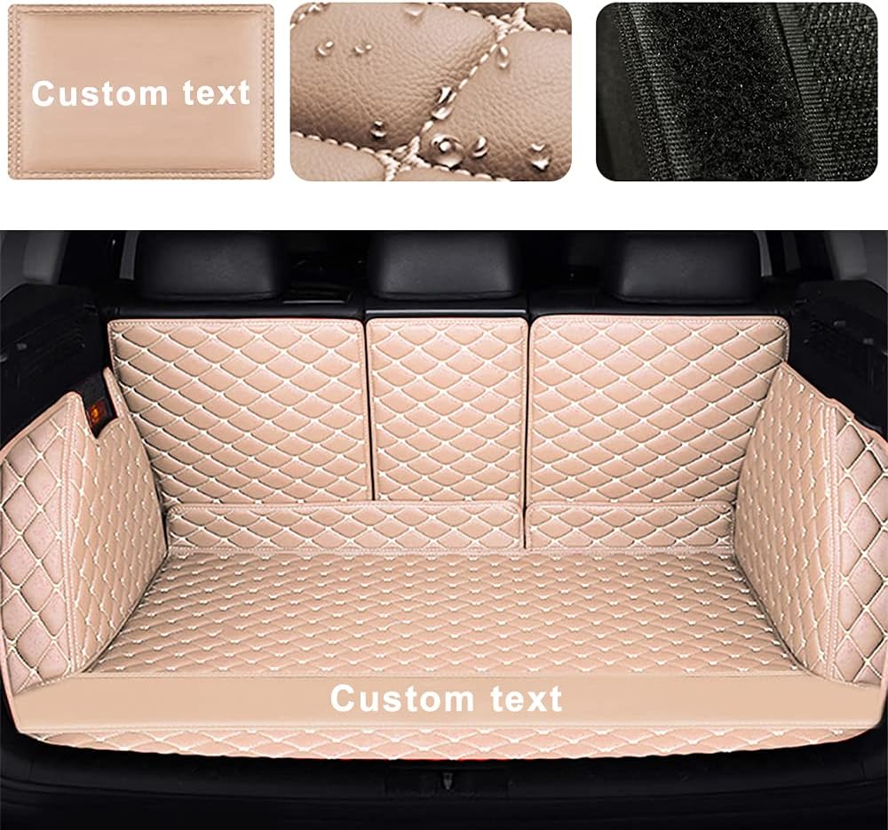 Alfombrillas de cuero para automóvil, ajuste personalizado, forro de carga para sedán, SUV, camión, asiento trasero, cubierta de automóvil para