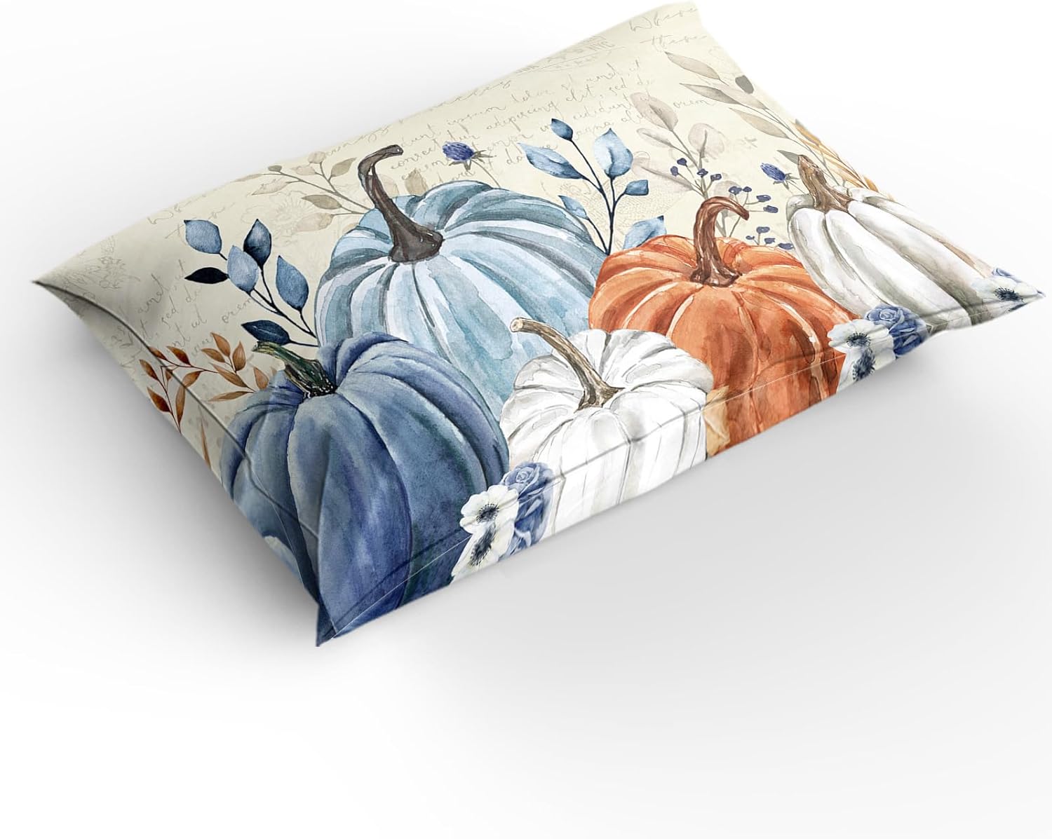 Juego de funda de edredón de 3 piezas de Acción de Gracias, elegante funda de edredón de microfibra lavada con calabazas, tamaño Queen con fundas de