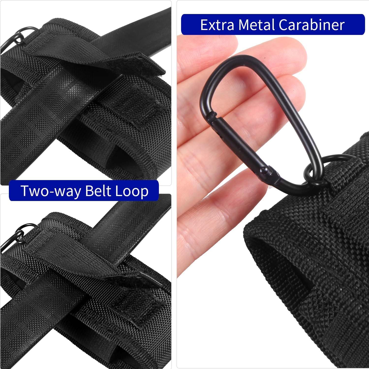 Funda multiherramienta para cinturón, bolsa multiherramienta de nailon 900D con 4 bolsillos, funda para cuchillos, funda de herramientas EDC para