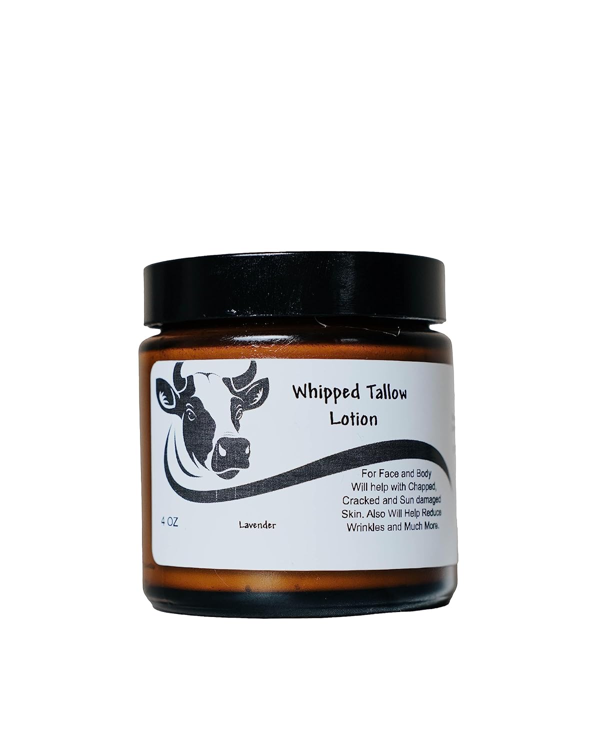 (4oz) Handmade Whipped Tallow Lotion, Grass Fed Grass Finished Organic Tallow Balm- Natural Body Butter Infused With Mango Butter- for Eczema,