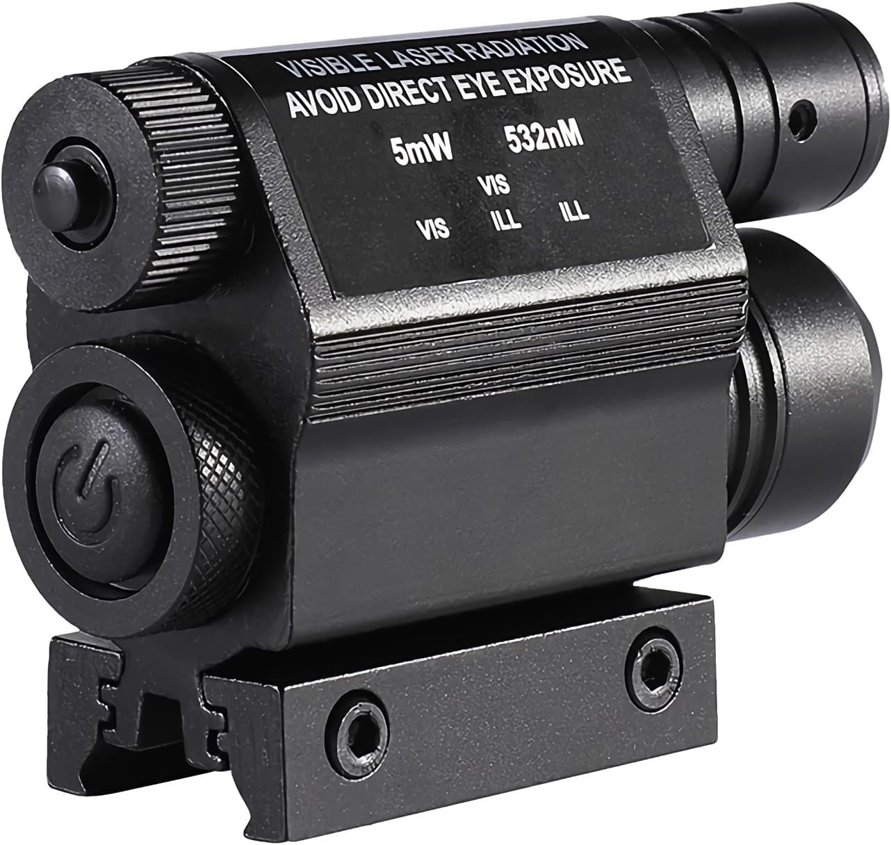 Mira láser de luz de pistola, linterna LED táctica de 500 lúmenes, combo láser verde con cargador de interruptor remoto para rifle escopeta