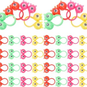 VILLCASE 50 piezas de rompecabezas de juguetes de ojos anillos de ojo divertido anillo de ojos de juguete Ojos de juguete de marioneta de juguete de VILLCASE 50 piezas de rompecabezas de juguetes de ojos anillos de ojo divertido anillo de ojos de juguete Ojos de juguete de marioneta de juguete de