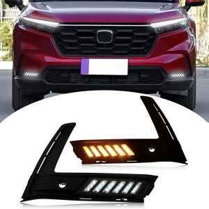 BINQIGOO Luz antiniebla LED para parachoques delantero compatible con Honda CR-V CRV 2023 2024, luces de circulación diurna, lámpara de repuesto BINQIGOO Luz antiniebla LED para parachoques delantero compatible con Honda CR-V CRV 2023 2024, luces de circulación diurna, lámpara de repuesto