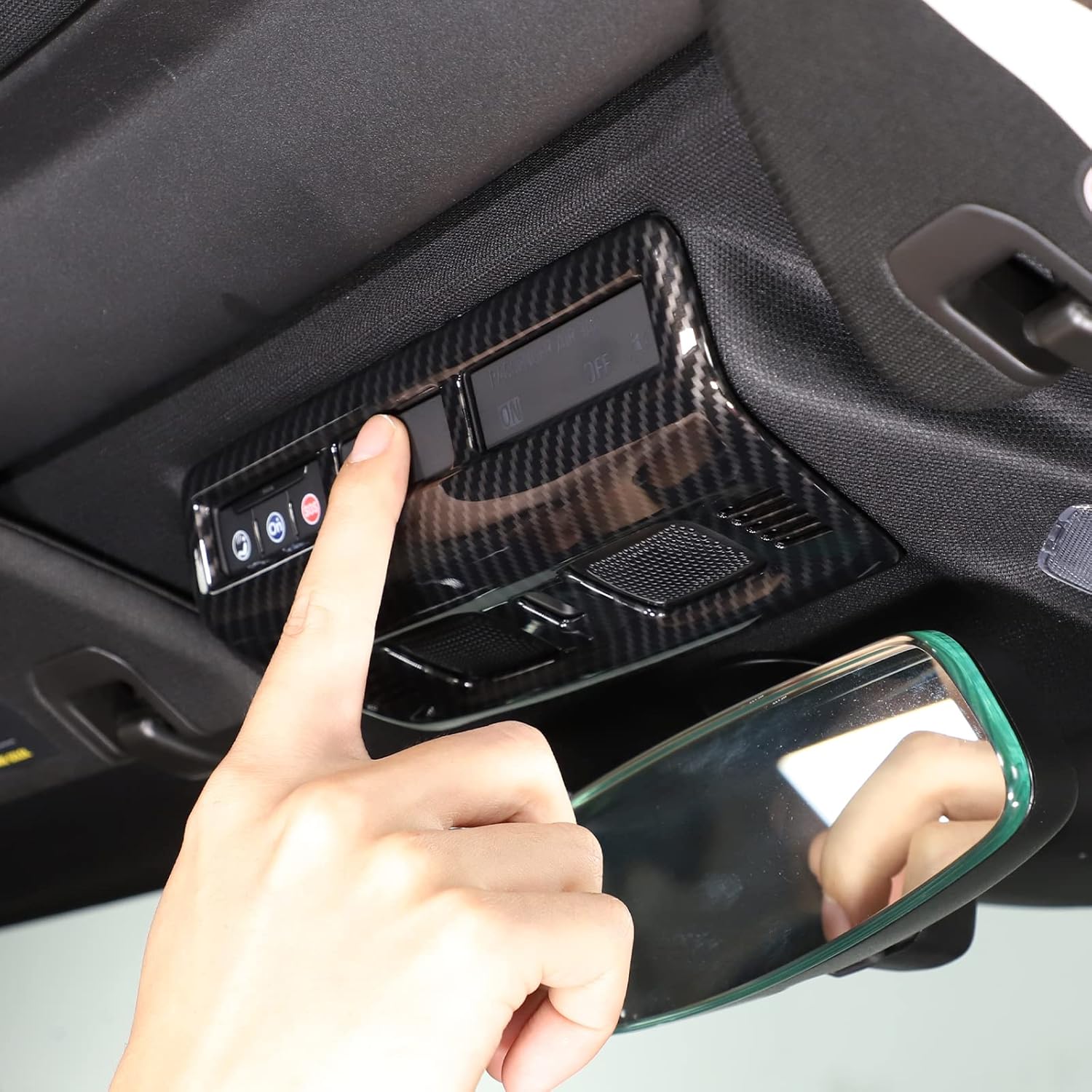Cubierta de luz de lectura superior para automóvil, compatible con Chevrolet Corvette C8 2020-2023, accesorios de cubierta de lámpara de lectura de