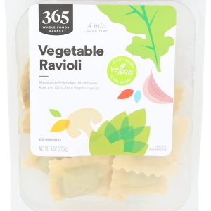 365 By Whole Foods Market, Ravioles vegetales, 9 onzas 365 By Whole Foods Market, Ravioles vegetales, 9 onzas