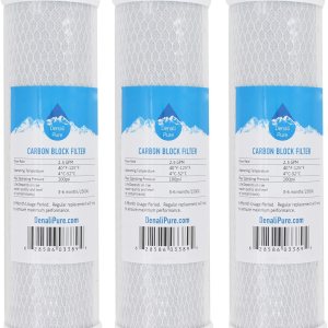 Paquete de 3 filtros de repuesto para bloque de carbón activado Brita USS-120  Filtro universal de 10 pulgadas compatible con el sistema de Paquete de 3 filtros de repuesto para bloque de carbón activado Brita USS-120  Filtro universal de 10 pulgadas compatible con el sistema de