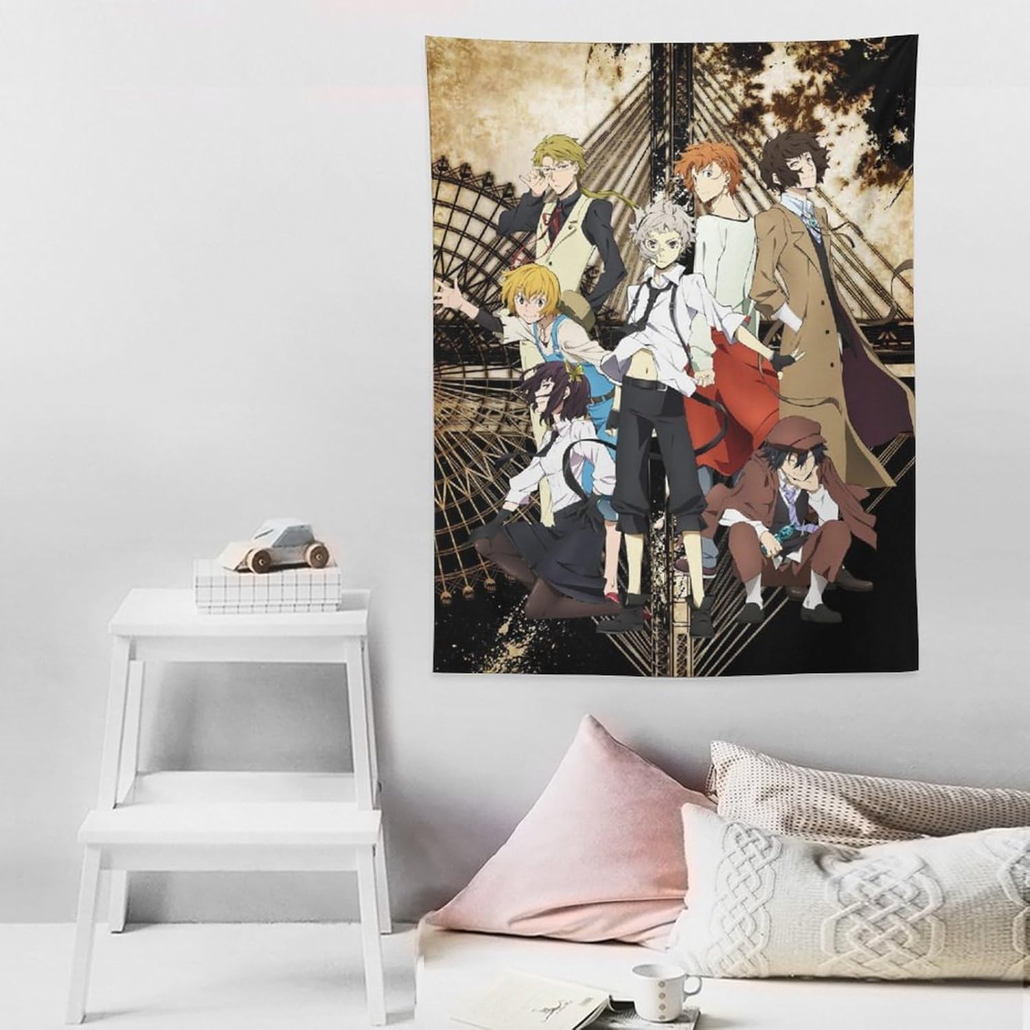 Bungo Stray Dogs – Tapiz de anime (25) Tapiz decorativo para pared, sala de estar, dormitorio, impresiones de 30 x 40 pulgadas