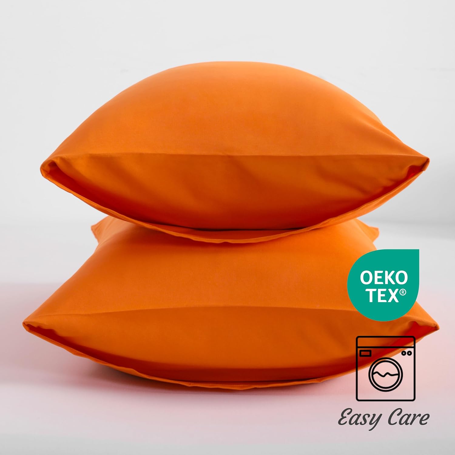 NTBAY Juego de 2 fundas de almohada estándar, paquete de 2 fundas de almohada de microfibra cepillada de 20 x 26 pulgadas, suaves, resistentes a las