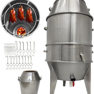 Horno de pato asador de pollo al carbón, asador de pato asado, parrilla de acero inoxidable, cocina de pato asado, horno de pato asado para uso Horno de pato asador de pollo al carbón, asador de pato asado, parrilla de acero inoxidable, cocina de pato asado, horno de pato asado para uso