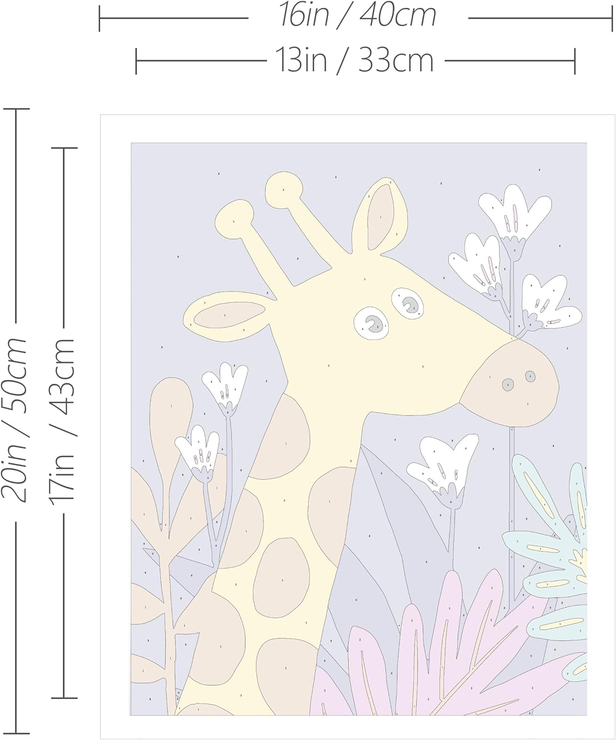 Slody Kit de pintura por números para niños, animales salvajes, bricolaje por números, kits de pintura acrílica colorida para niños, principiantes,