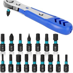 OH003-1Kit OhanaWe 18 en 1 Juego de puntas de destornillador 14 de pulgada de perfil bajo 36 engranajes de dientes Mini juego de destornilladores de OH003-1Kit OhanaWe 18 en 1 Juego de puntas de destornillador 14 de pulgada de perfil bajo 36 engranajes de dientes Mini juego de destornilladores de