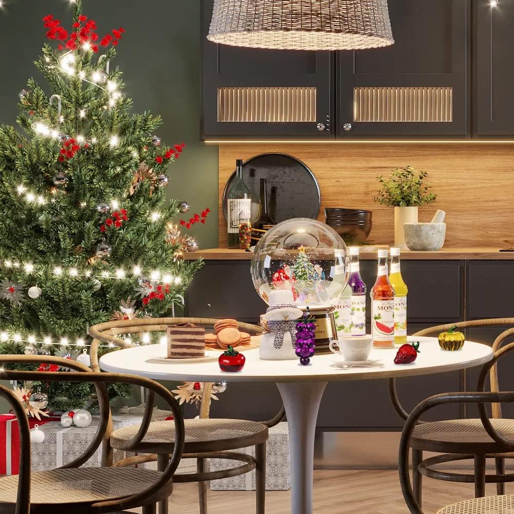 Adorno decorativo de estatua de tomate de cristal, figura de cristal de fruta artificial, pisapapeles de mesa, adorno de cristal para oficina en
