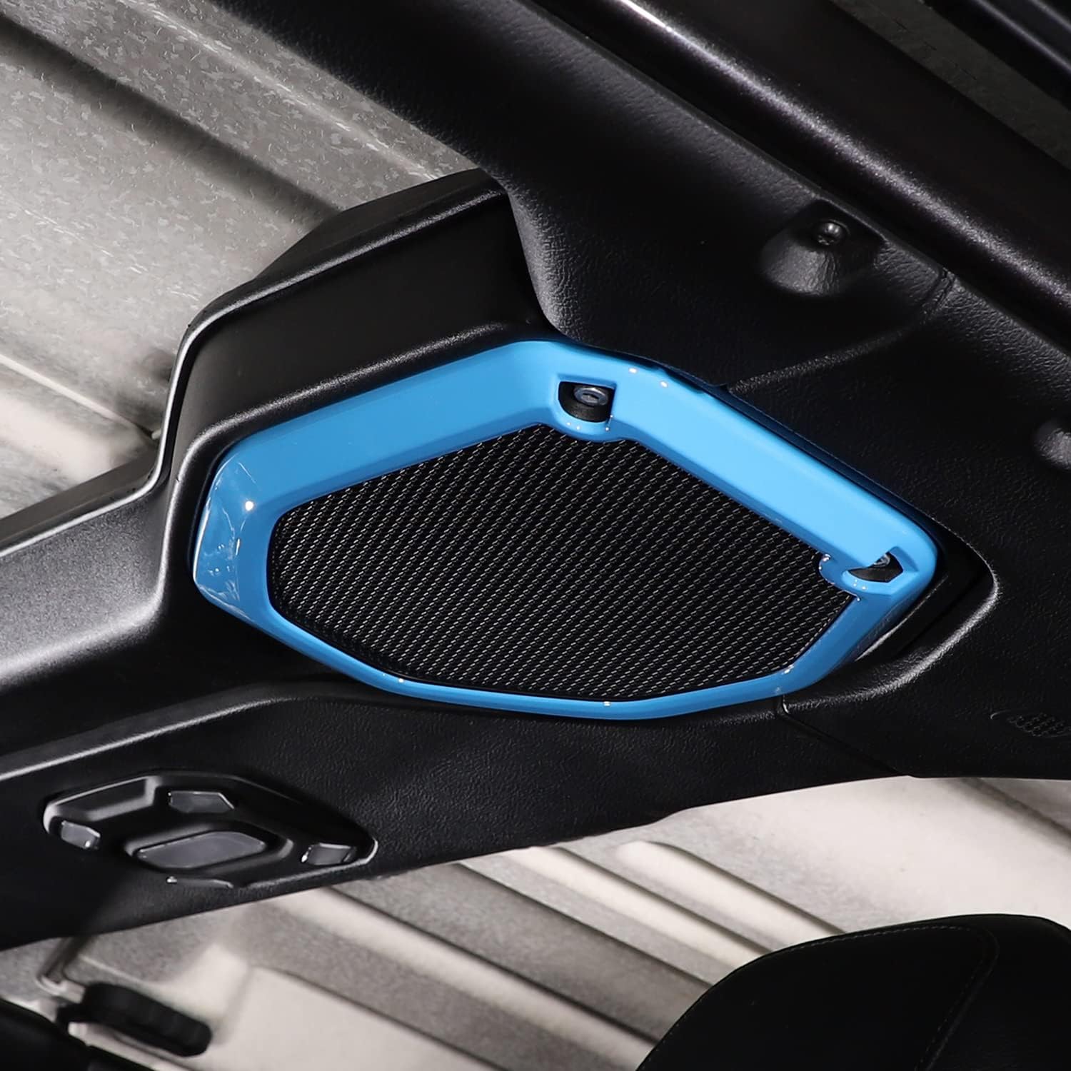RT-TCZ Para Wrangler JL Top Roof Speaker Cover Trim para Jeep Wrangler JL JLU Gladiator JT 2018-2023 Baby Blue Accesorios interiores 2 unids