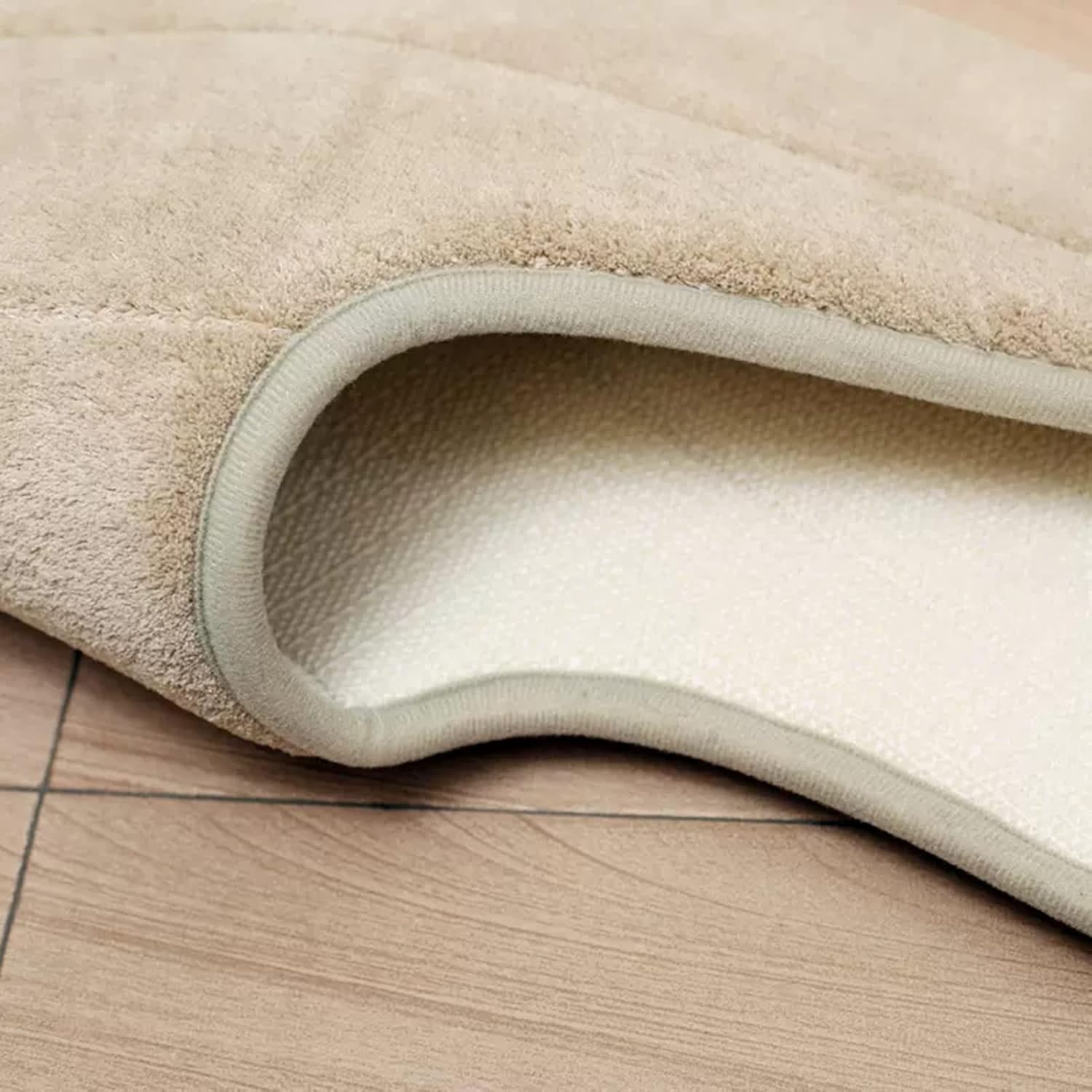 Lifup Tapete de baño suave en forma de U, tapete de baño de espuma viscoelástica, antideslizante, absorción de agua, secado rápido, tapete de baño