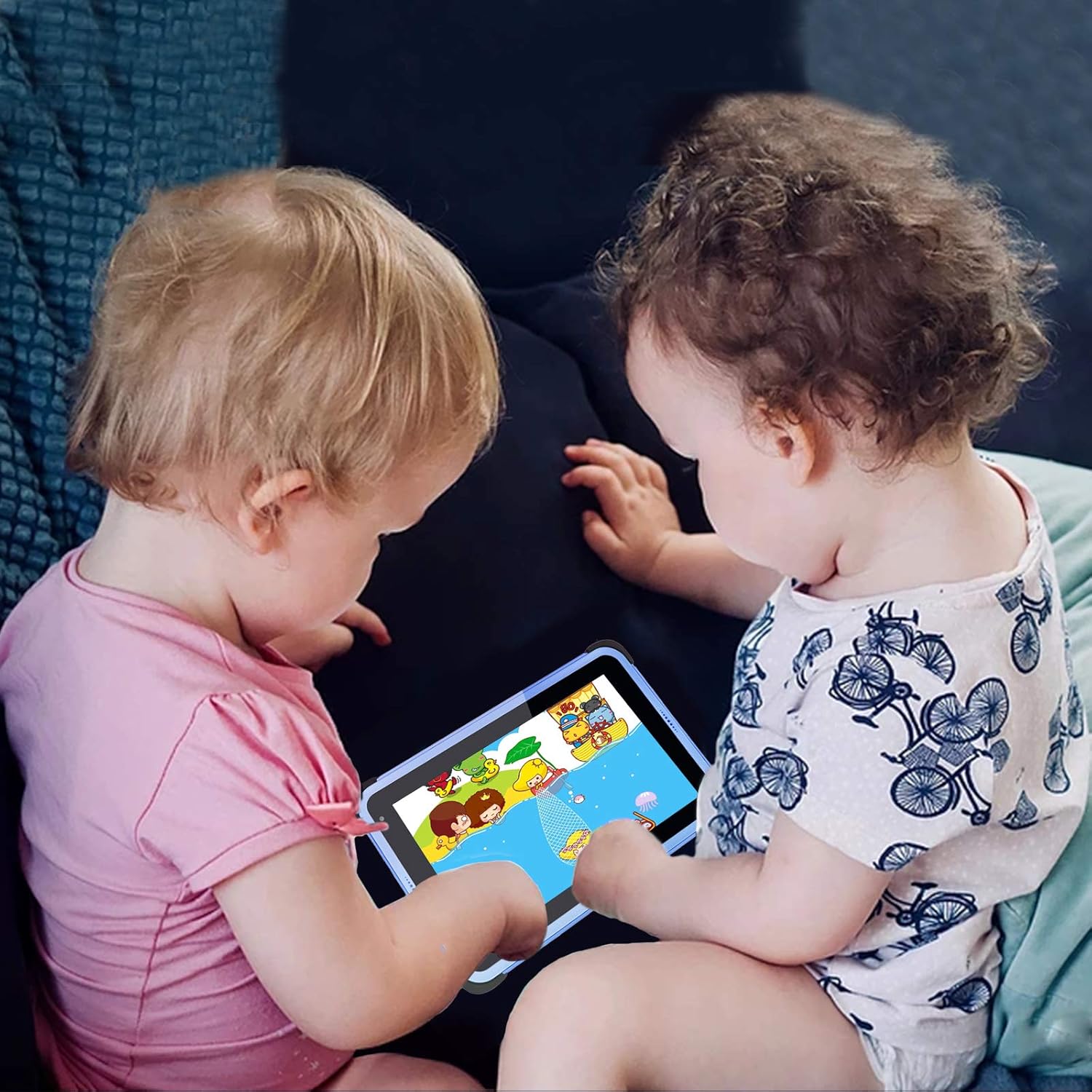CWOWDEFU Tablet infantil de 7 pulgadas, tableta Android WiFi para niños, pantalla IPS HD, 2 GB de RAM 32 GB ROM TF hasta 128 GB, 2 MP+5 MP, control