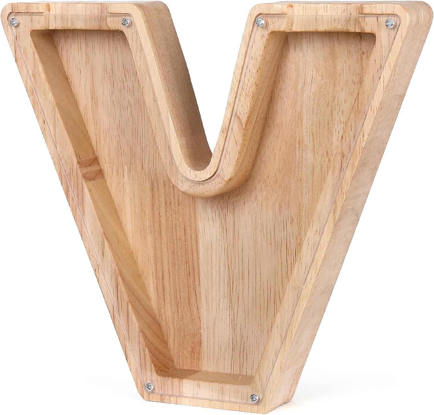 Alcancía de madera personalizada, letras del alfabeto, letrero decorativo, alcancía, es un regalo único perfecto, decoración, recuerdo o alcancía de