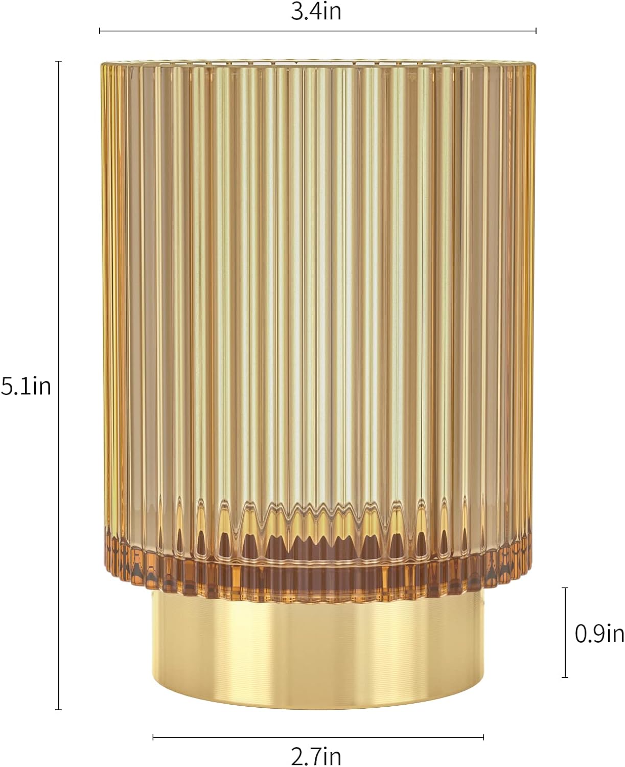CANITORON Soporte para brochas de maquillaje, organizador de brochas de maquillaje cosmético de vidrio, soporte de almacenamiento para brocha de