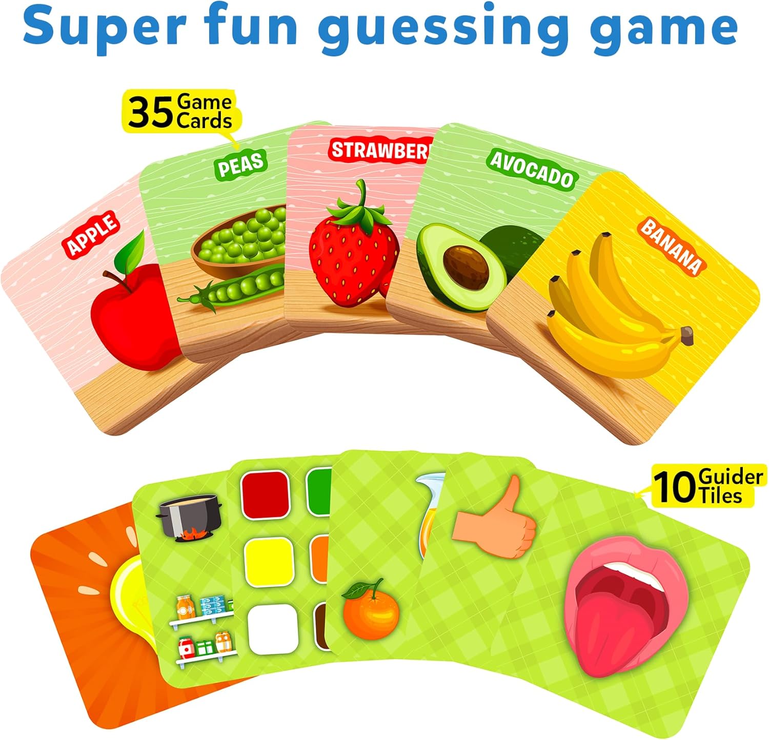 Juego de cartas Skillmatics Guess in 10 Junior La comida que comemos!  Regalos, súper divertidos y educativos para niños de 3 a 6 años
