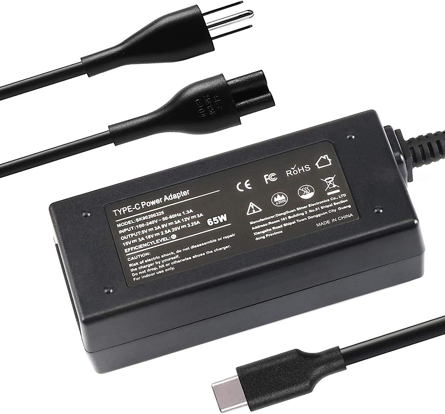 Galaxy Bang Cargador adaptador de CA para Lenovo 500e Gen 3, 82JB, 82JC, 82J3 500w Gen 3, 82J4 500w Gen 4, 82VQ, 82VR