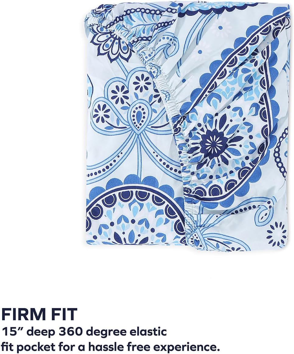 Boston Linen Co. Sábanas de cachemira azul marino para cama tamaño King, sábanas y fundas de almohada resistentes a las arrugas y a la decoloración,