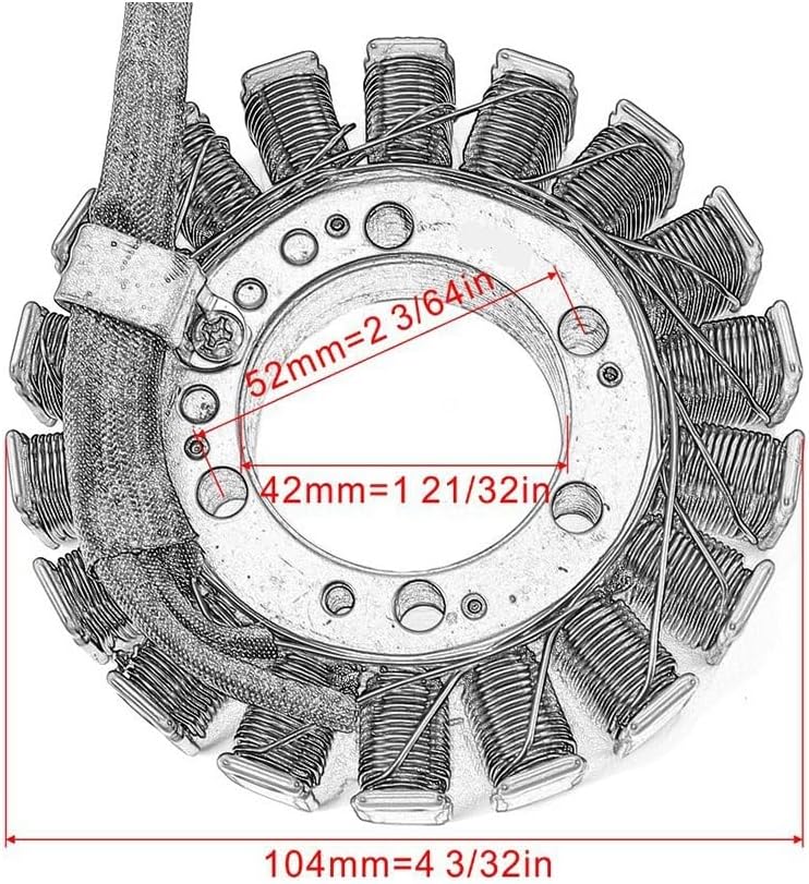 YAEGER Motorcycle Stator Coil for Kawasaki ER6N ER6F 2006-2011 for Versys 650 2007-2016 ER4N 2011-2013 Motorcycle Generator