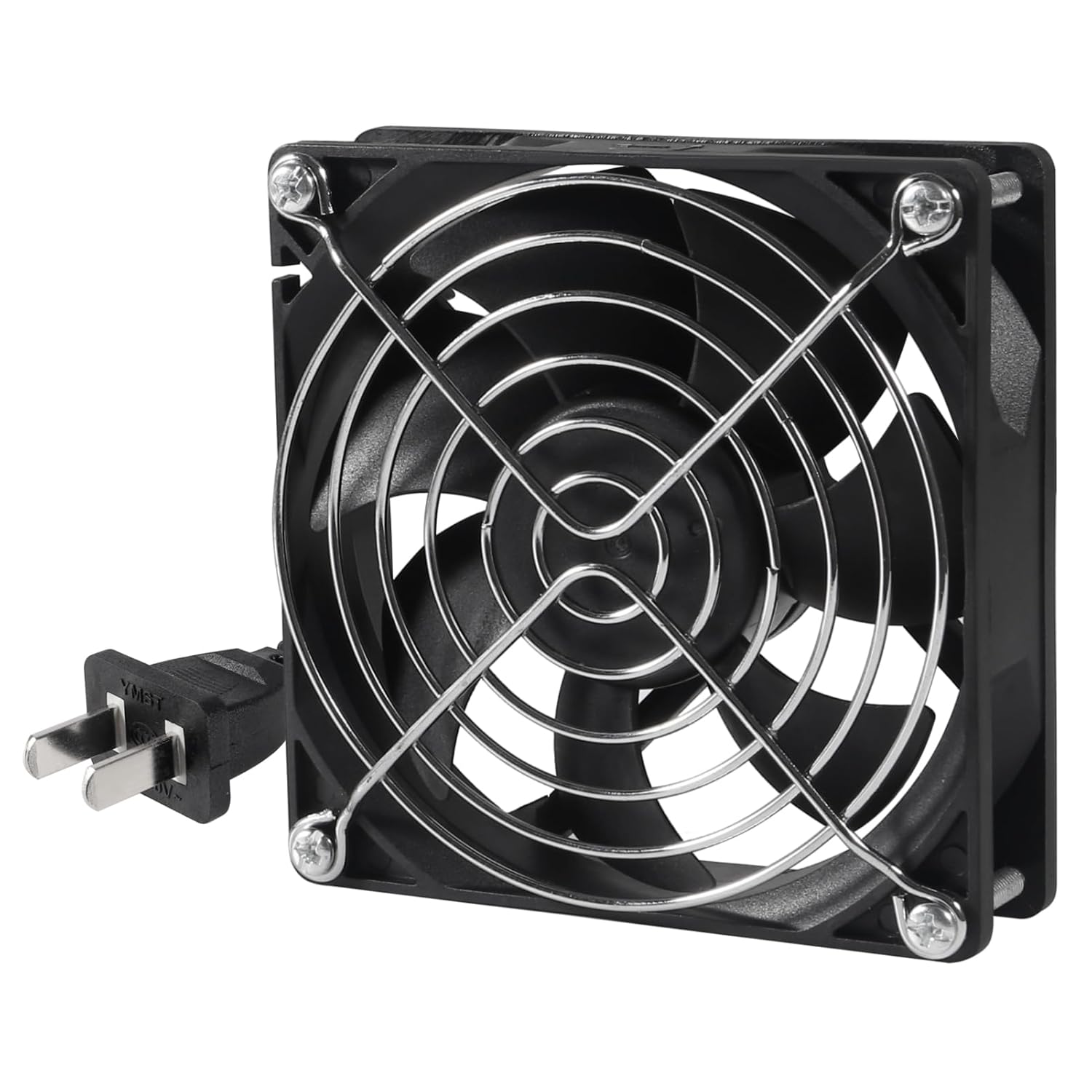 UMLIFE Paquete de 2 ventiladores axiales de alimentación de CA 110 V 120 V 9025 3.543 in x 0.984 in doble bola de metal para proyectos de escape de