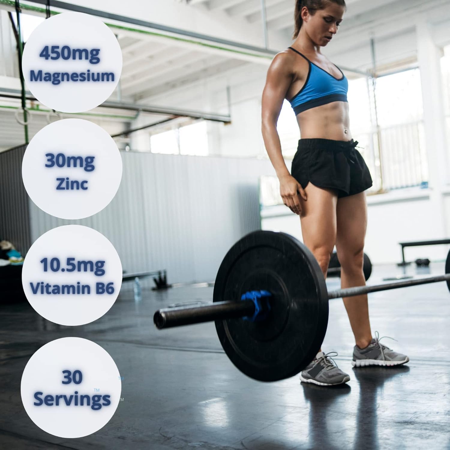 Gaspari Nutrition ZM-Complex recuperación muscular nocturna y apoyo para dormir saludable para hombres y mujeres – Zinc, magnesio, vitamina B-6, 90