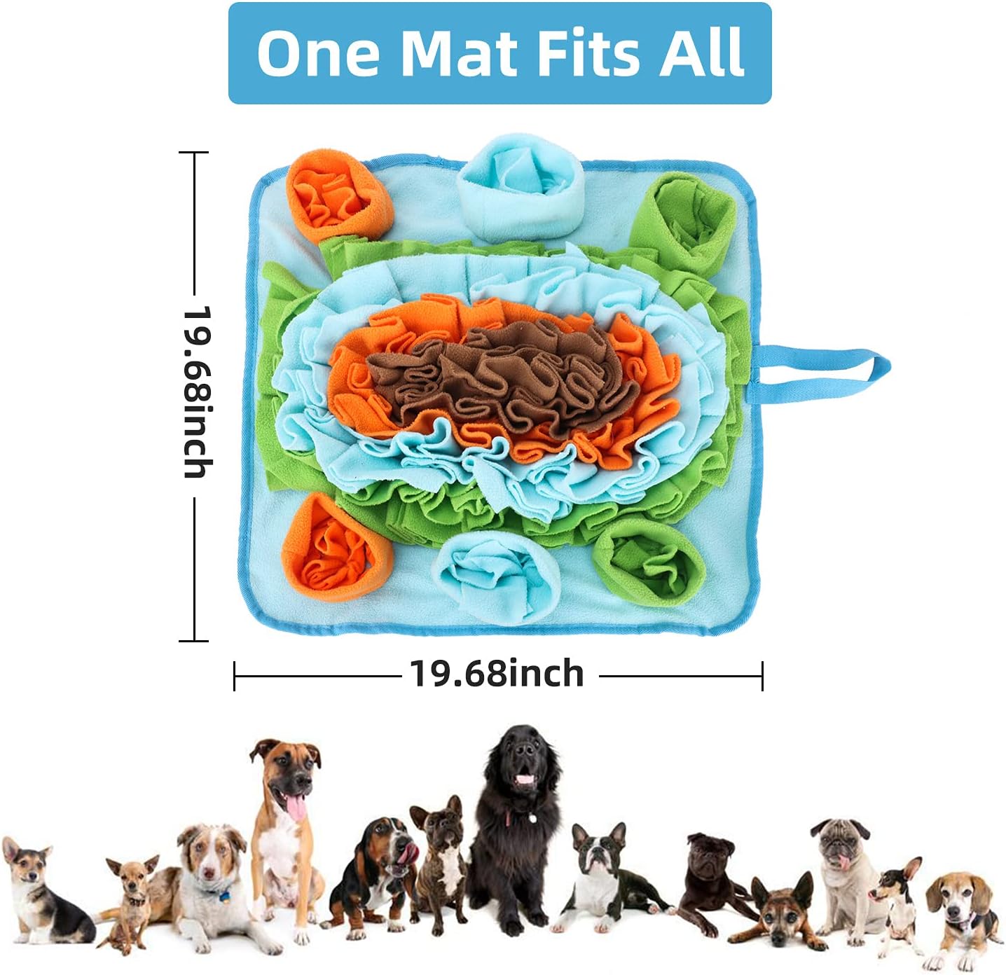 Tapete de olfateo para perros, juguetes de rompecabezas, tapete interactivo para alimentación de mascotas, alimentación de gatos con mango de