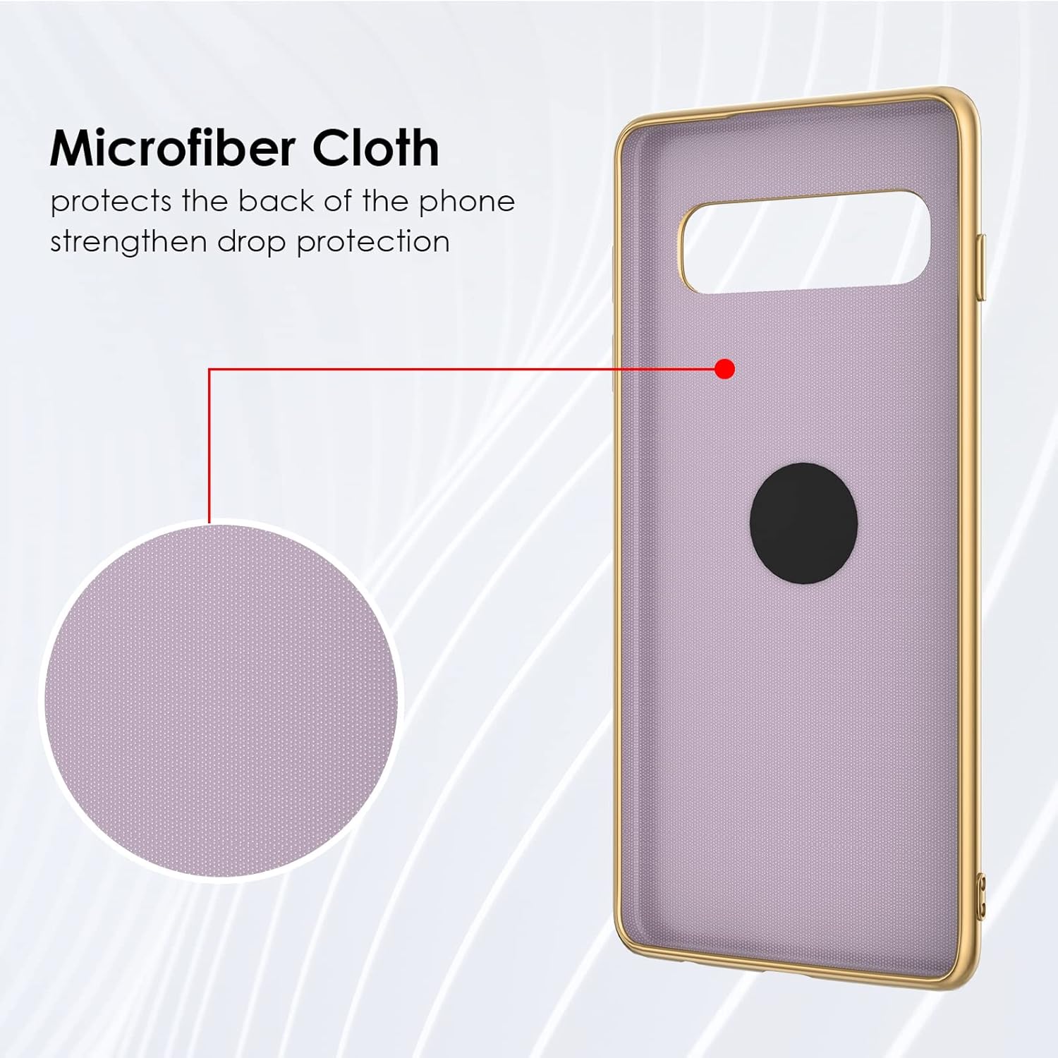 ZTOFERA Funda compatible con Samsung Galaxy S10, galvanizadas antiarañazos con soporte de anillo de 360, TPU suave y flexible a prueba de golpes,
