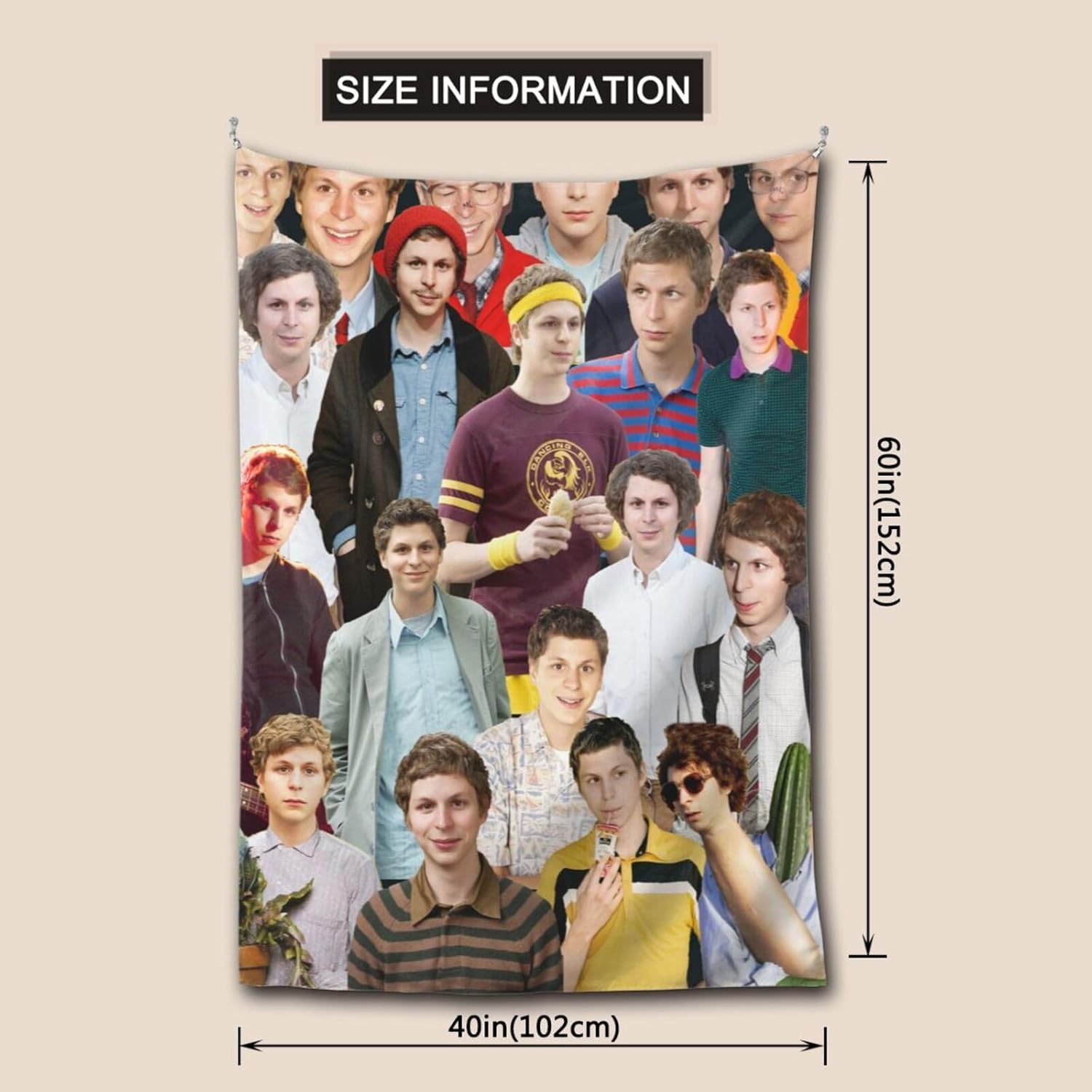zyqubaw Tapiz de Michael Cera para colgar en la pared, póster para dormitorio, sala de estar, decoración de dormitorio universitario, habitación,