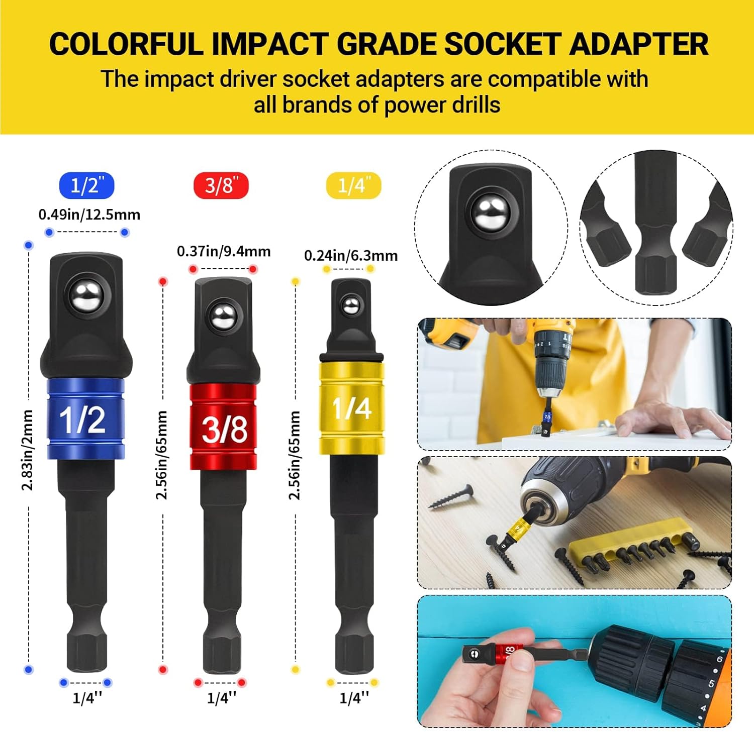 Juego de extensión de broca flexible de 32 piezas, accesorios de taladro de ángulo recto de 105, enchufe de junta giratoria de 14 38 12 en adaptador