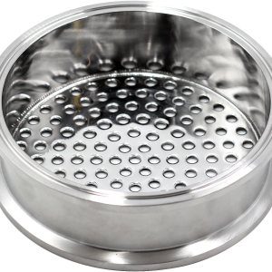 HFS (R) Placa de filtro de triple abrazadera de 6 pulgadas con orificio de 0.236 in de acero inoxidable 304 HFS (R) Placa de filtro de triple abrazadera de 6 pulgadas con orificio de 0.236 in de acero inoxidable 304