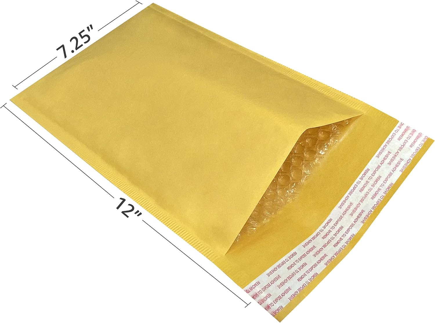 UOFFICE Sobres de burbujas de papel kraft. Paquete de sobres de envío y envío 100, 1-7.25″ x 12″, sobres de embalaje acolchados, sobres de embalaje
