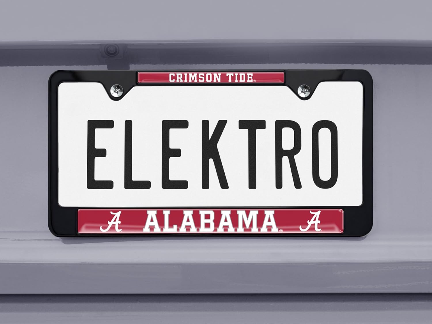 Marco de matrícula negro Alabama Crimson Tide