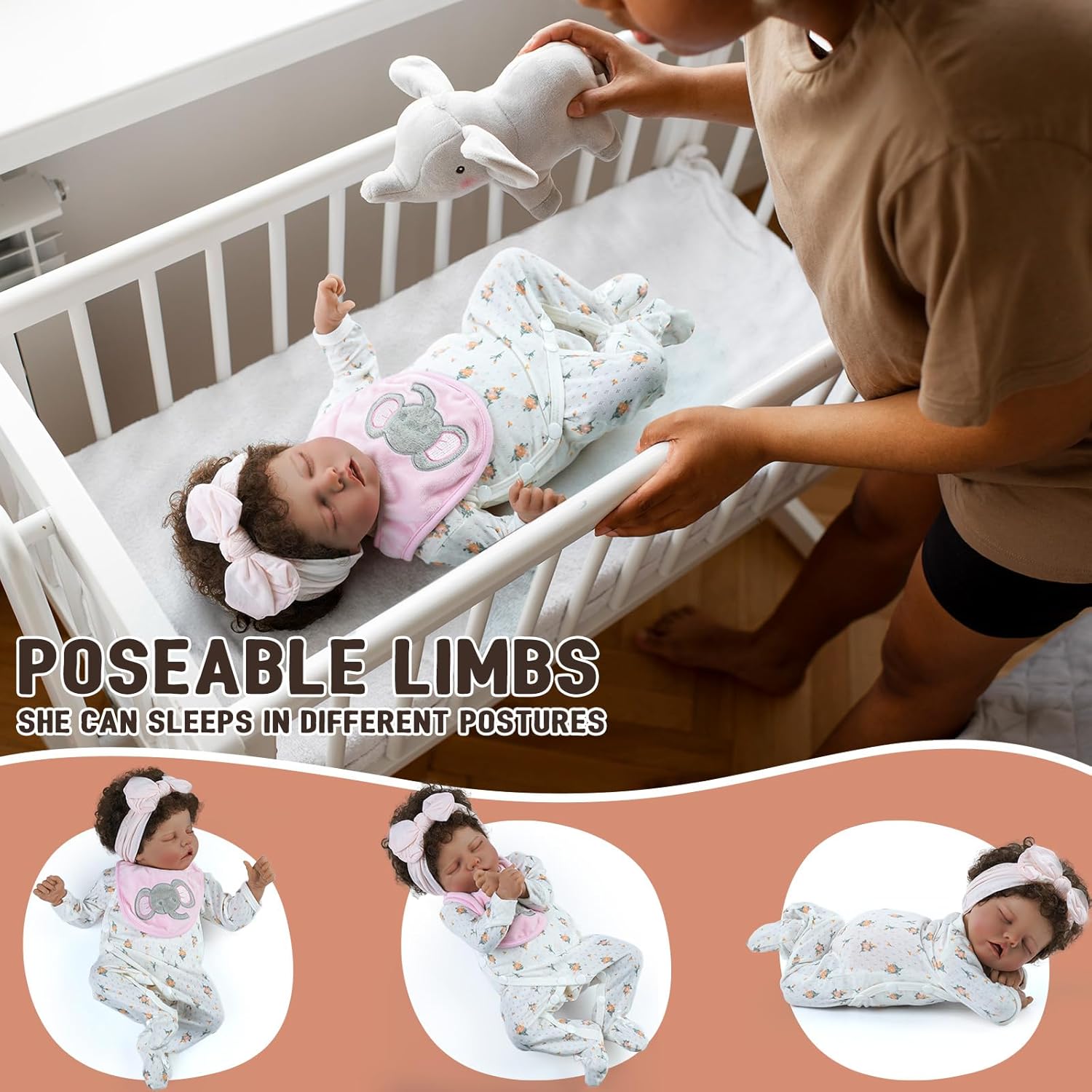 BABESIDE Muñecas realistas de bebé recién nacido, muñecas de bebé recién nacidas realistas de 17 pulgadas, muñecas de bebé de la vida real con ropa