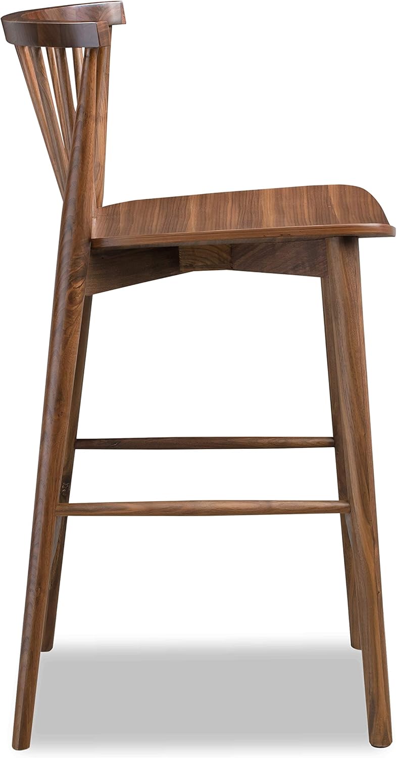 POLY & BARK Taburete de mostrador Ligna en nogal