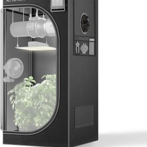 AC Infinity CLOUDLAB 422 Advance – Tienda de campaña de cultivo de 24 x 24 x 48 pulgadas, postes de 1 pulgada de grosor, lona Mylar de diamante AC Infinity CLOUDLAB 422 Advance – Tienda de campaña de cultivo de 24 x 24 x 48 pulgadas, postes de 1 pulgada de grosor, lona Mylar de diamante