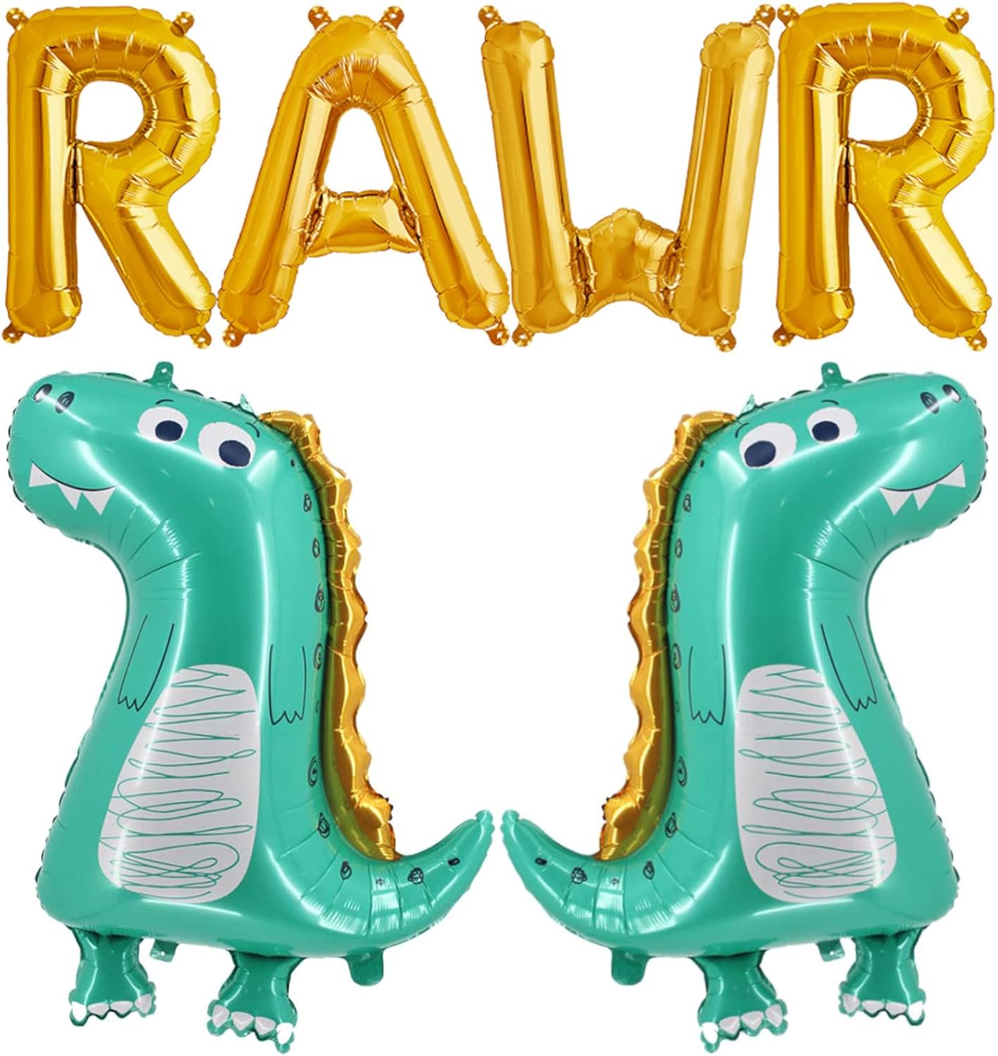 Rawr – Globos de dinosaurio 2 globos grandes de dinosaurio para decoración de fiesta de cumpleaños de bebé