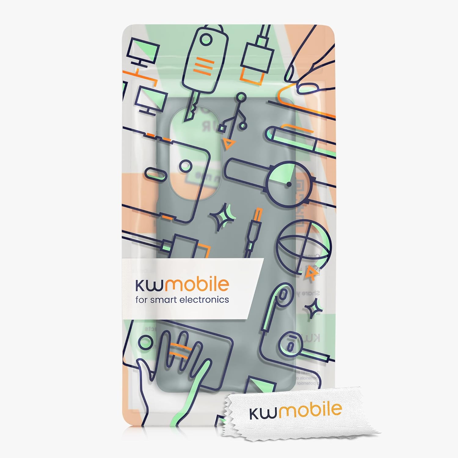kwmobile Funda compatible con Motorola Edge 30 ProEdge Plus 2022  Edge X30 – Funda protectora de silicona TPU suave y delgada, color azul y verde