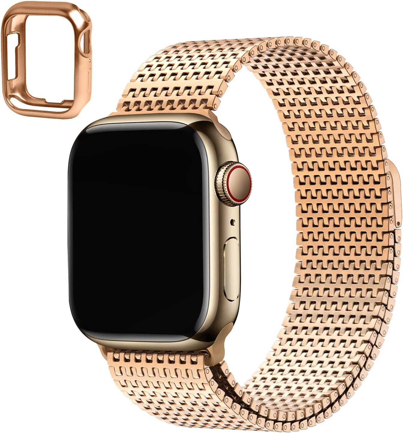 Wristitani Compatible con Apple Watch Band Series 8 SE 7 6 5 4 3 2 1, correa de cierre magnético de acero inoxidable de repuesto para iWatch Band