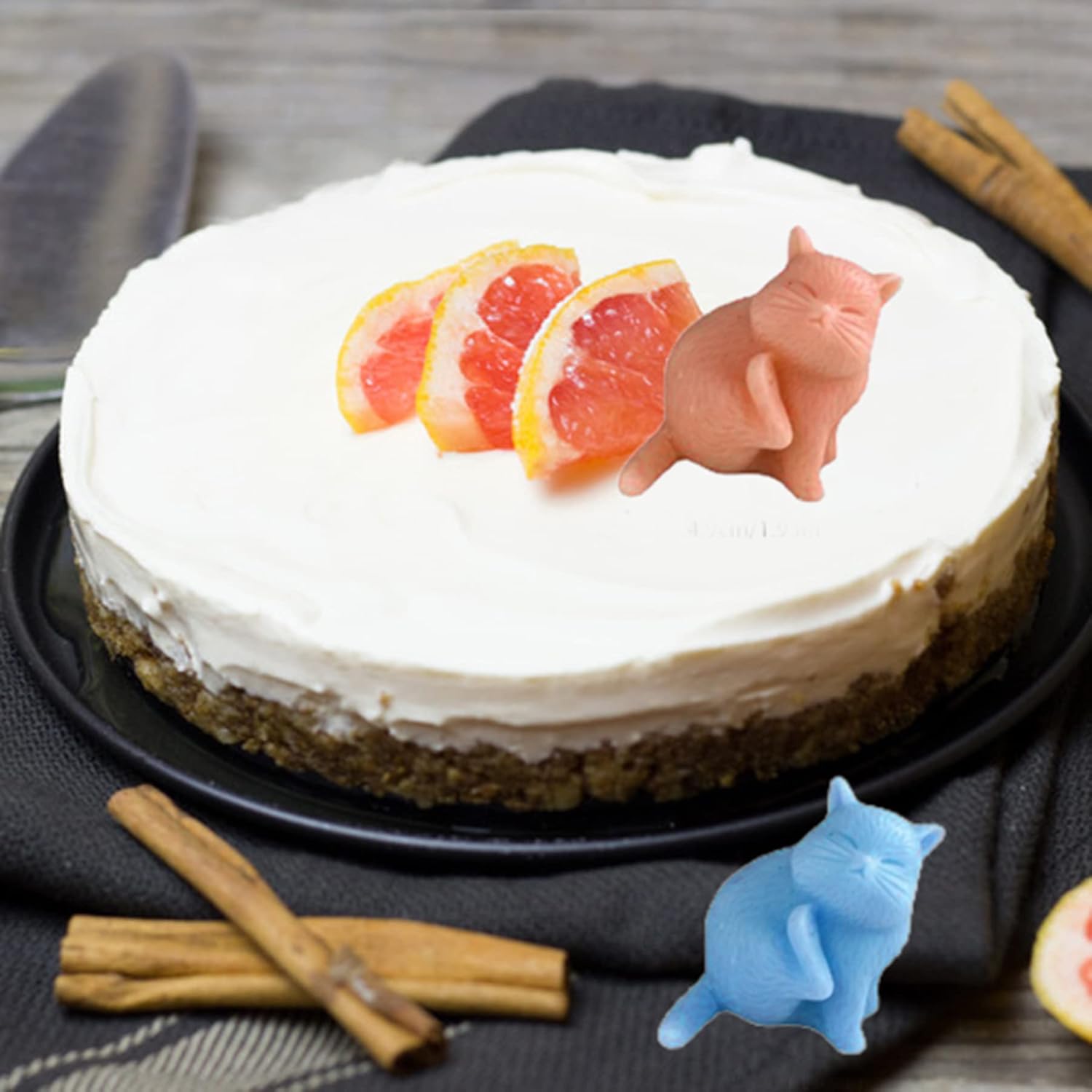 ONNPNN Molde de silicona con forma de gato de cosquillas 3D, molde creativo para velas de gato, molde de chocolate para gatos lindos, moldes de