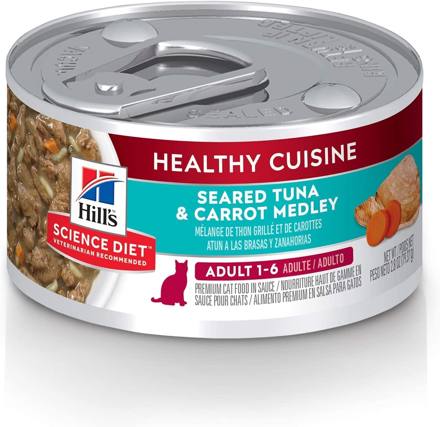Hill’s Science, comida enlatada guisada dietética para perros, 2.8 onzas, paquete de 24, Adulto