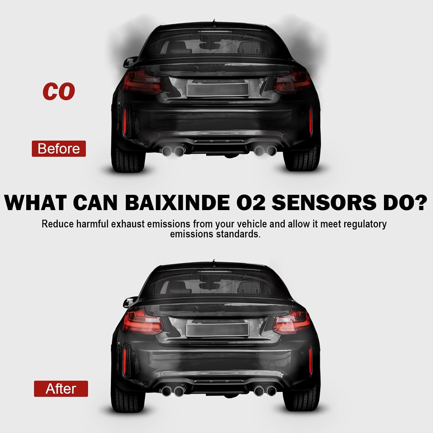 BAIXINDE 1 sensor de oxígeno 55572993 compatible con Buick Encore Chevrolet Cruze Sonic Trax 1.4L