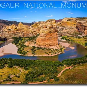 Imán para nevera de viaje con monumento nacional de dinosaurio, tamaño 2.5″ x 3.5″ Imán para nevera de viaje con monumento nacional de dinosaurio, tamaño 2.5″ x 3.5″