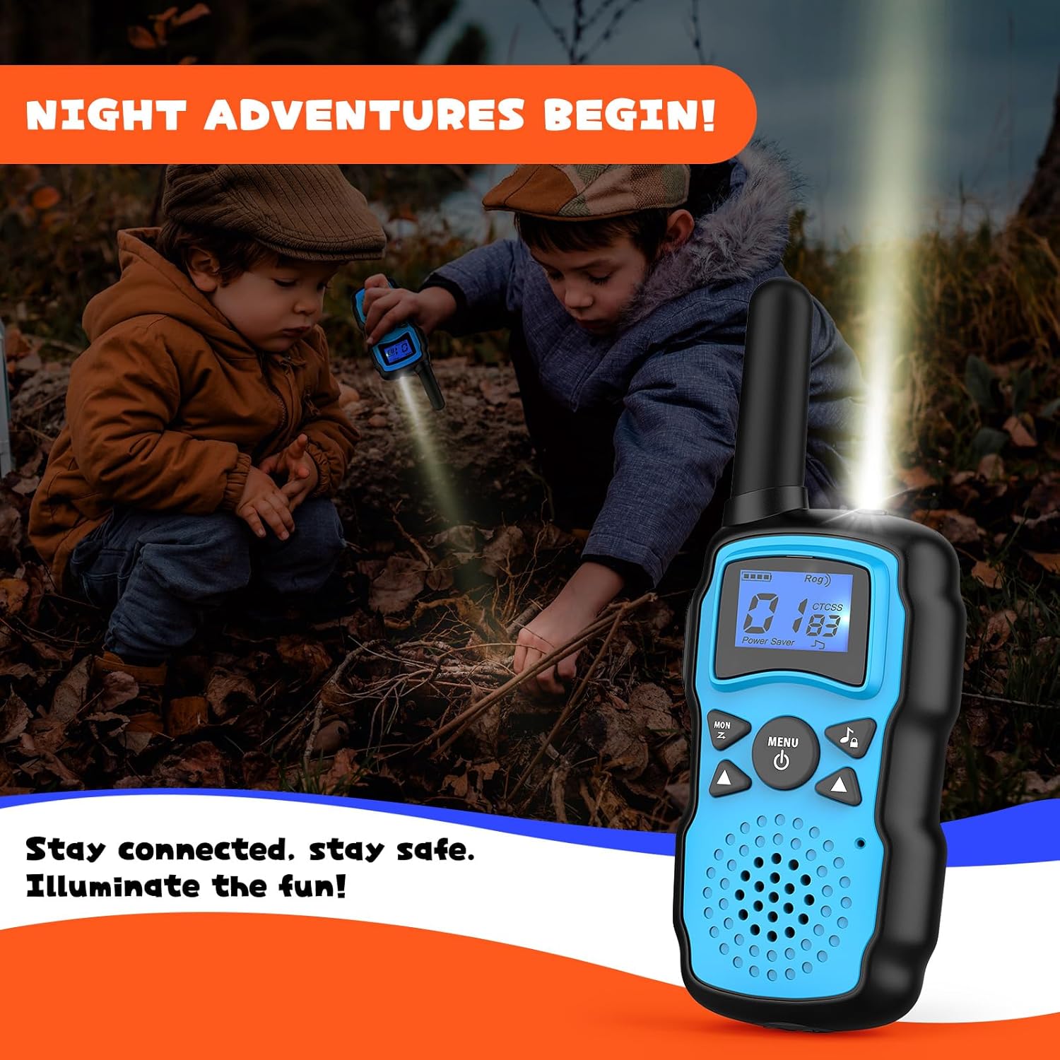 Wishouse Walkie Talkies recargables para niños y adultos de largo alcance, regalo de cumpleaños de Navidad para niños y niñas de 3, 4, 5, 6, 7, 8,