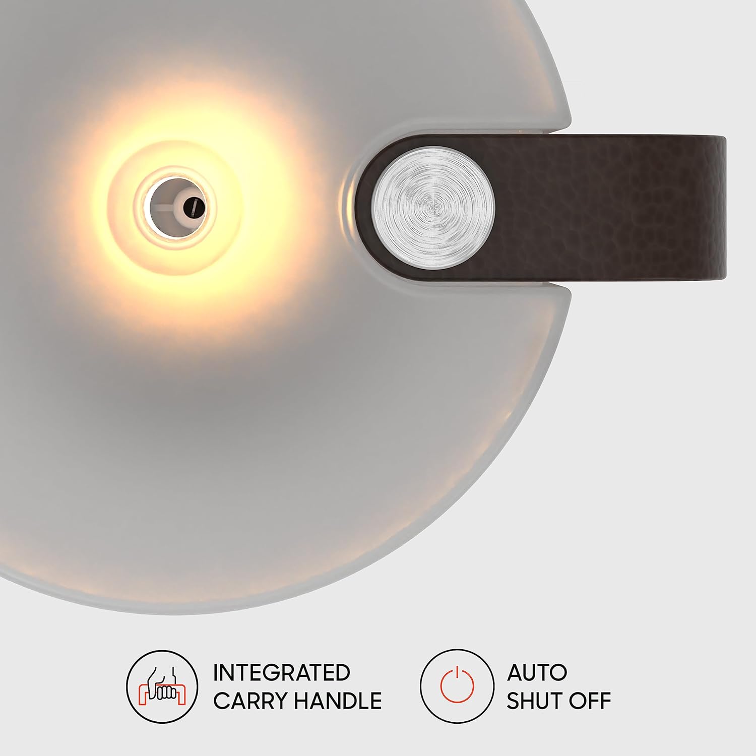 Sharper Image VOTIV 7 Humidificador ultrasónico con luz de vela sin llama, controles táctiles, niebla fría, apagado automático, humidificación sin